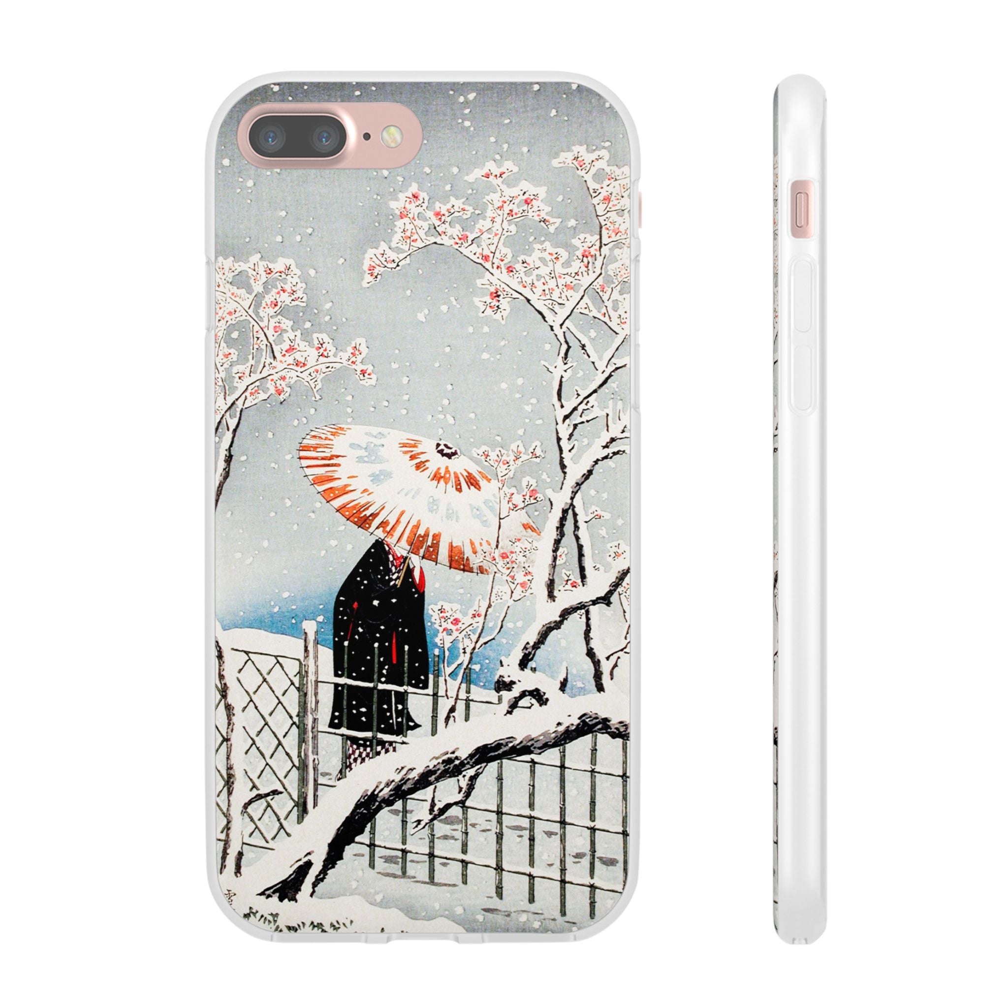 Plum Tree in Snow by Hiroaki Takahashi - Flexi Case