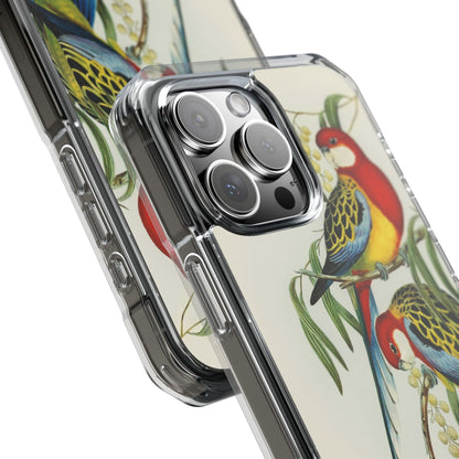 Rosehill Parakeet by Elizabeth Gould - Magnetic Clear Impact Case