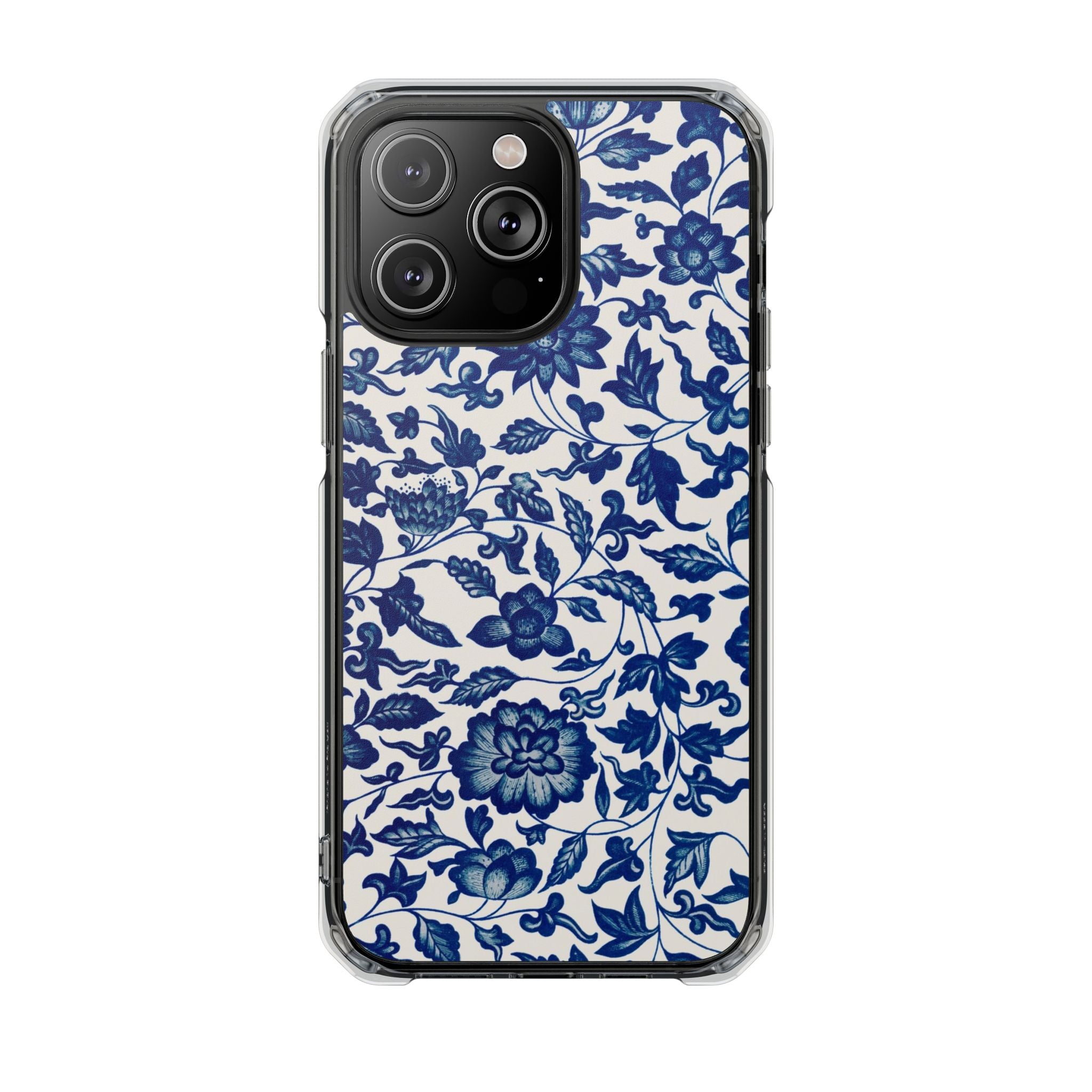 Blue Flower - Magnetic Clear Impact Case