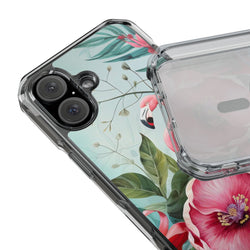 Image of Flamingo - Magnetic Clear Impact Case