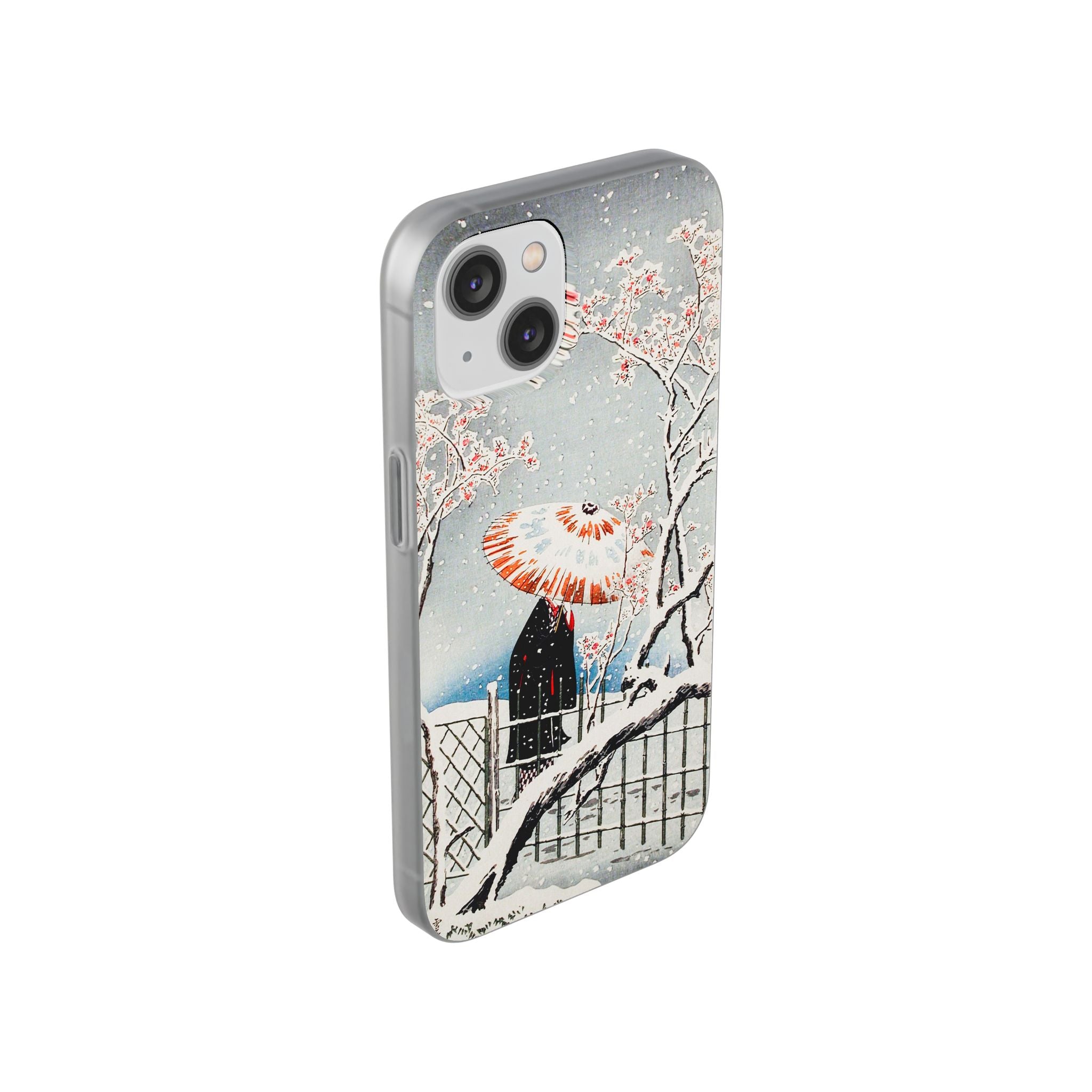 Plum Tree in Snow by Hiroaki Takahashi - Flexi Case