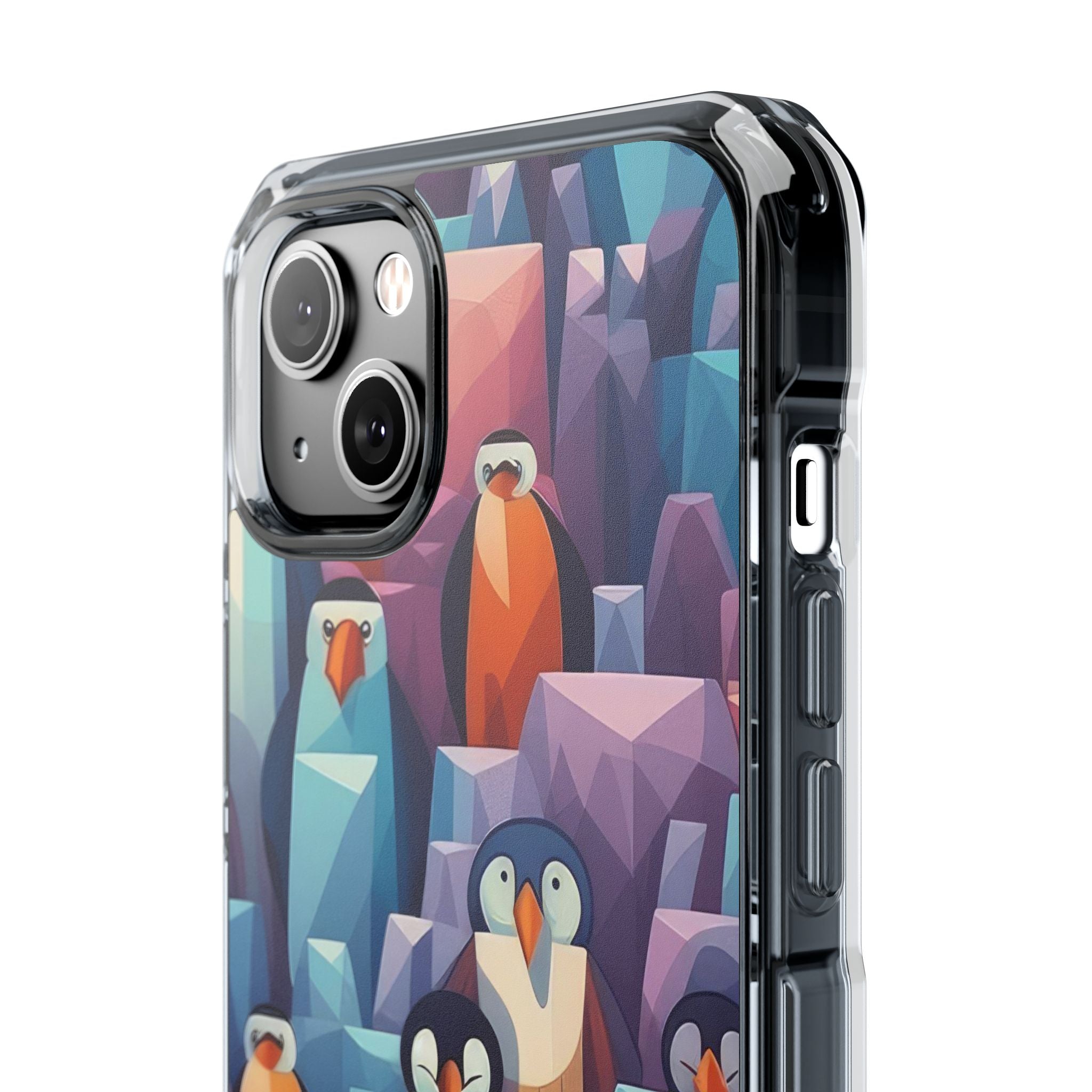 Penguin Family - Magnetic Clear Impact Case