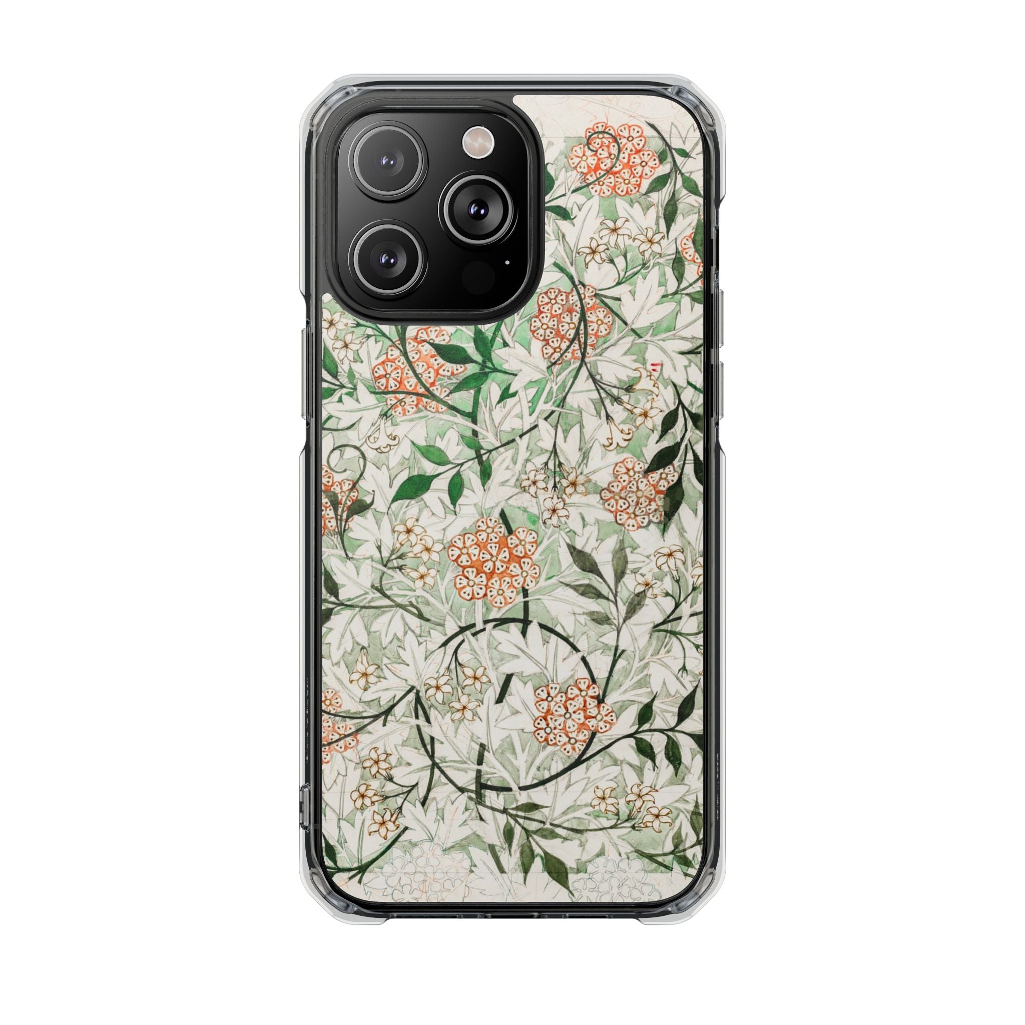 William Morris's (1834-1896) famous Jasmine pattern artwork - Magnetic Clear Impact Case