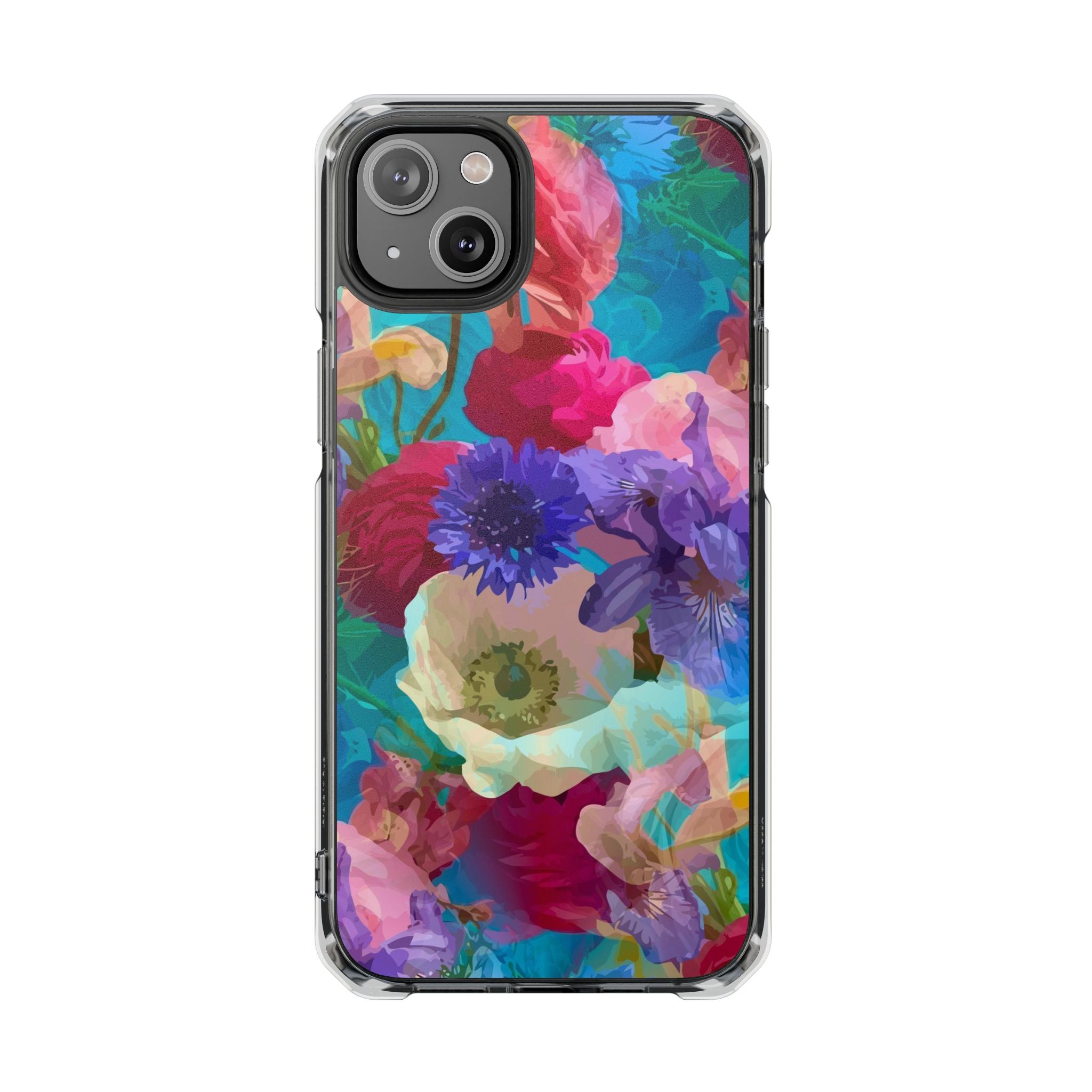 Poppy Rose - Magnetic Clear Impact Case