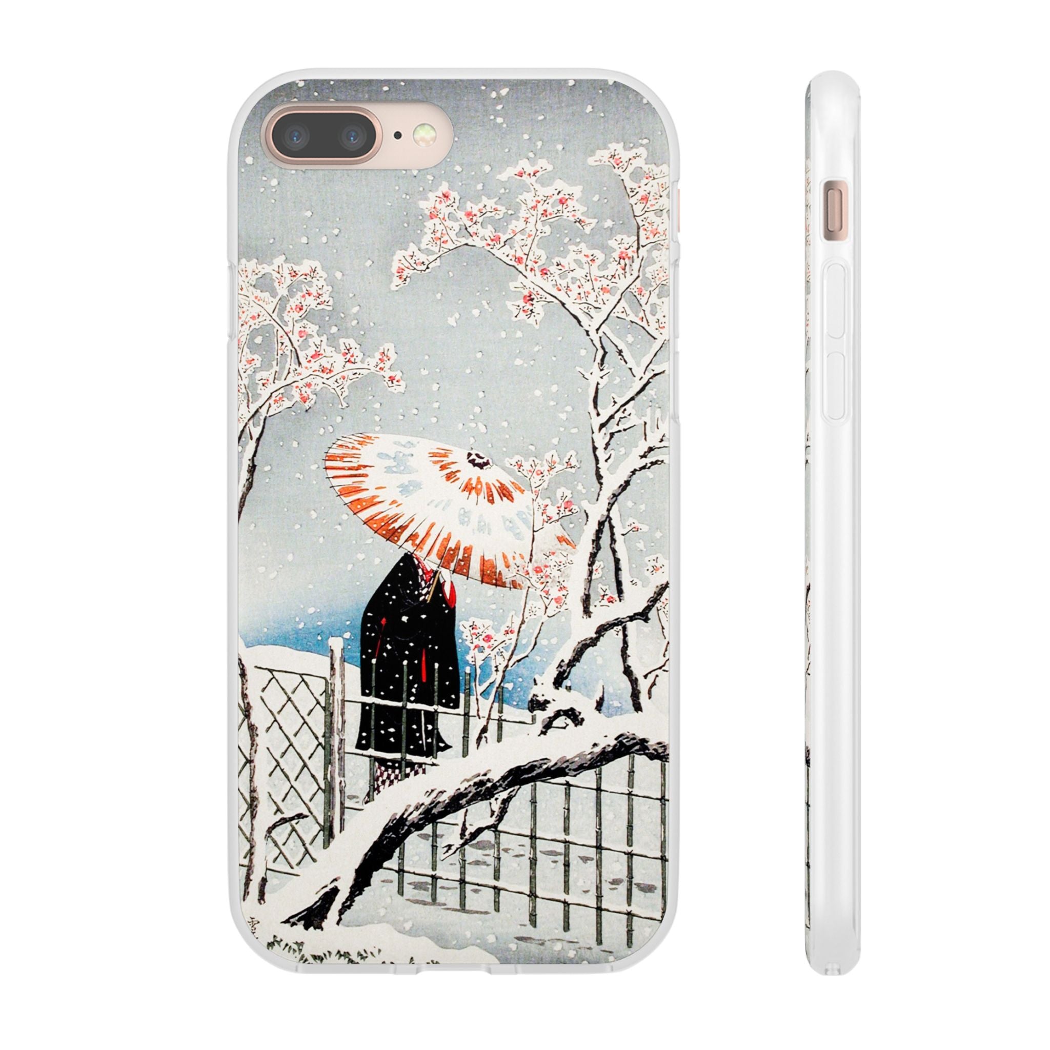 Plum Tree in Snow by Hiroaki Takahashi - Flexi Case