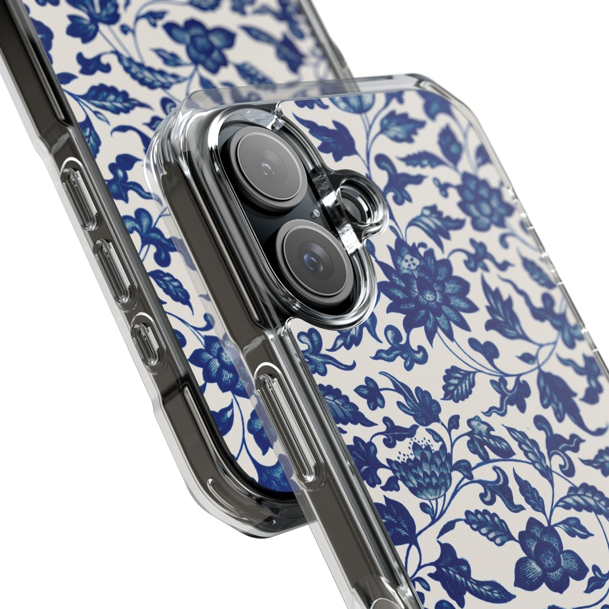 Blue Flower - Magnetic Clear Impact Case