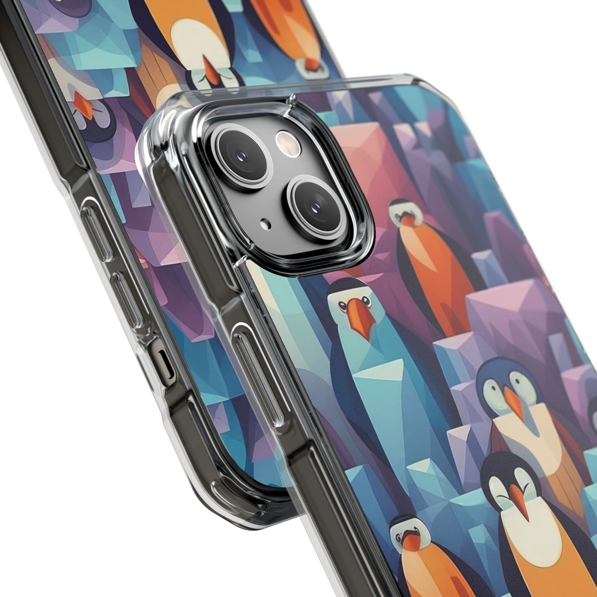 Penguin Family - Magnetic Clear Impact Case