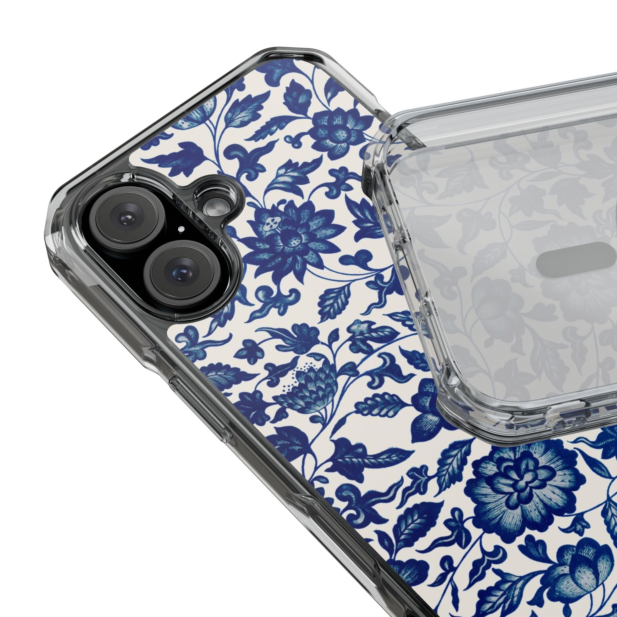 Blue Flower - Magnetic Clear Impact Case