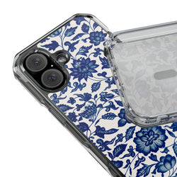 Image of Blue Flower - Magnetic Clear Impact Case