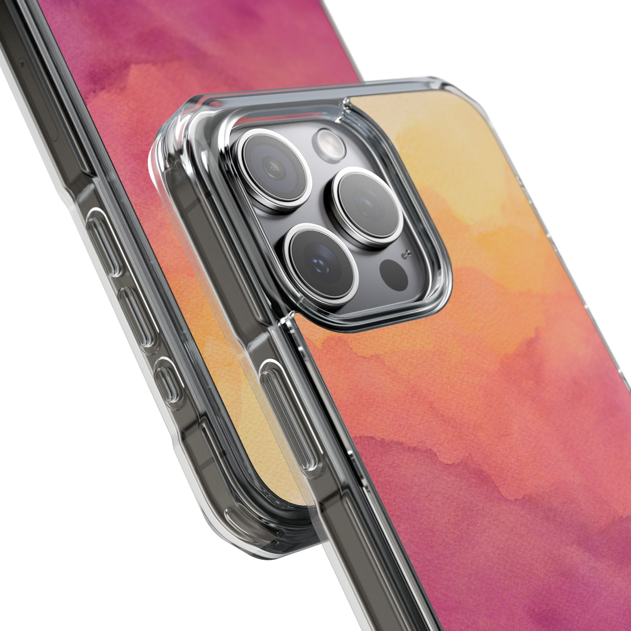 Watercolour Sunrise - Magnetic Clear Impact Case