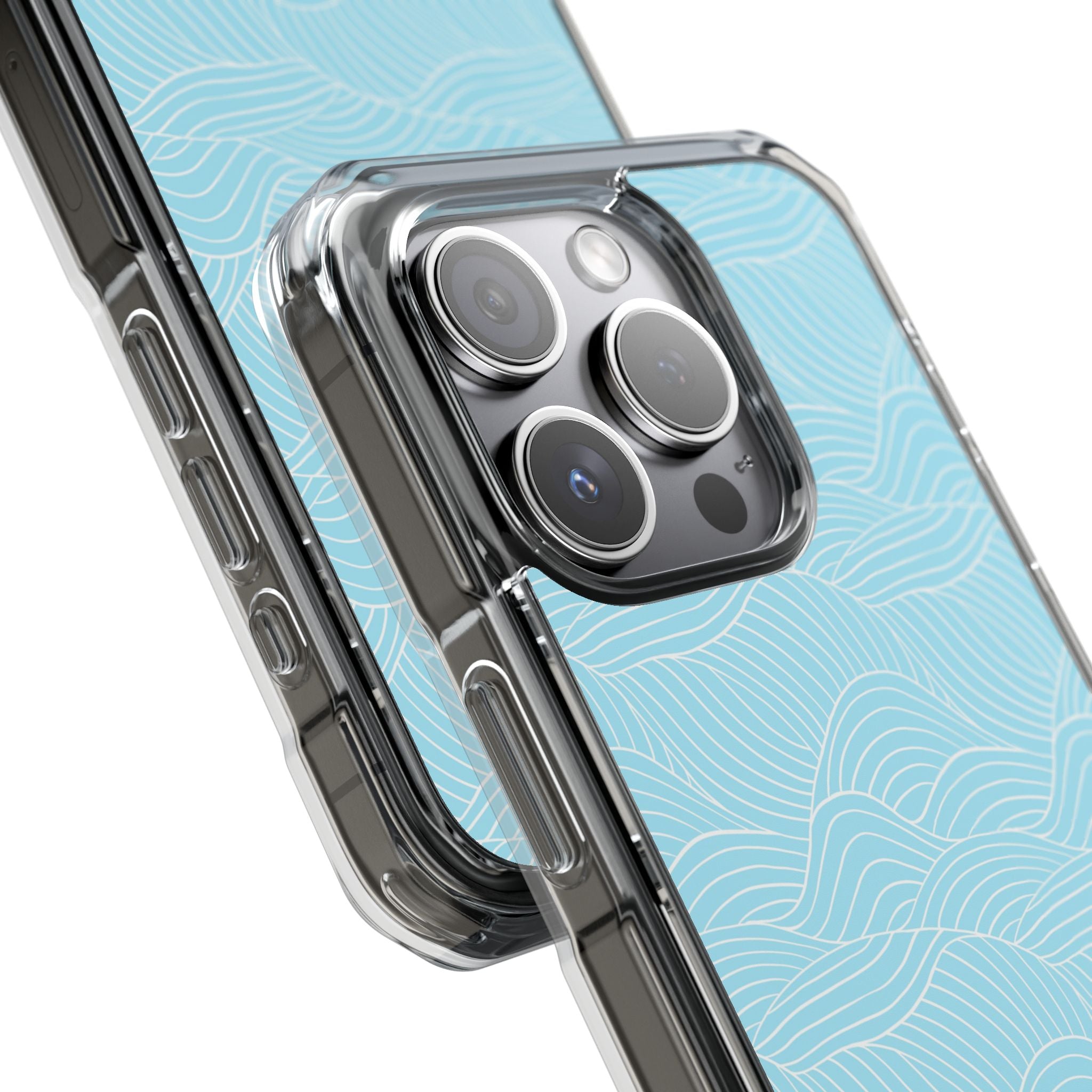 Ocean Lines - Magnetic Clear Impact Case