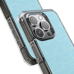 Image of Ocean Lines - Magnetic Clear Impact Case