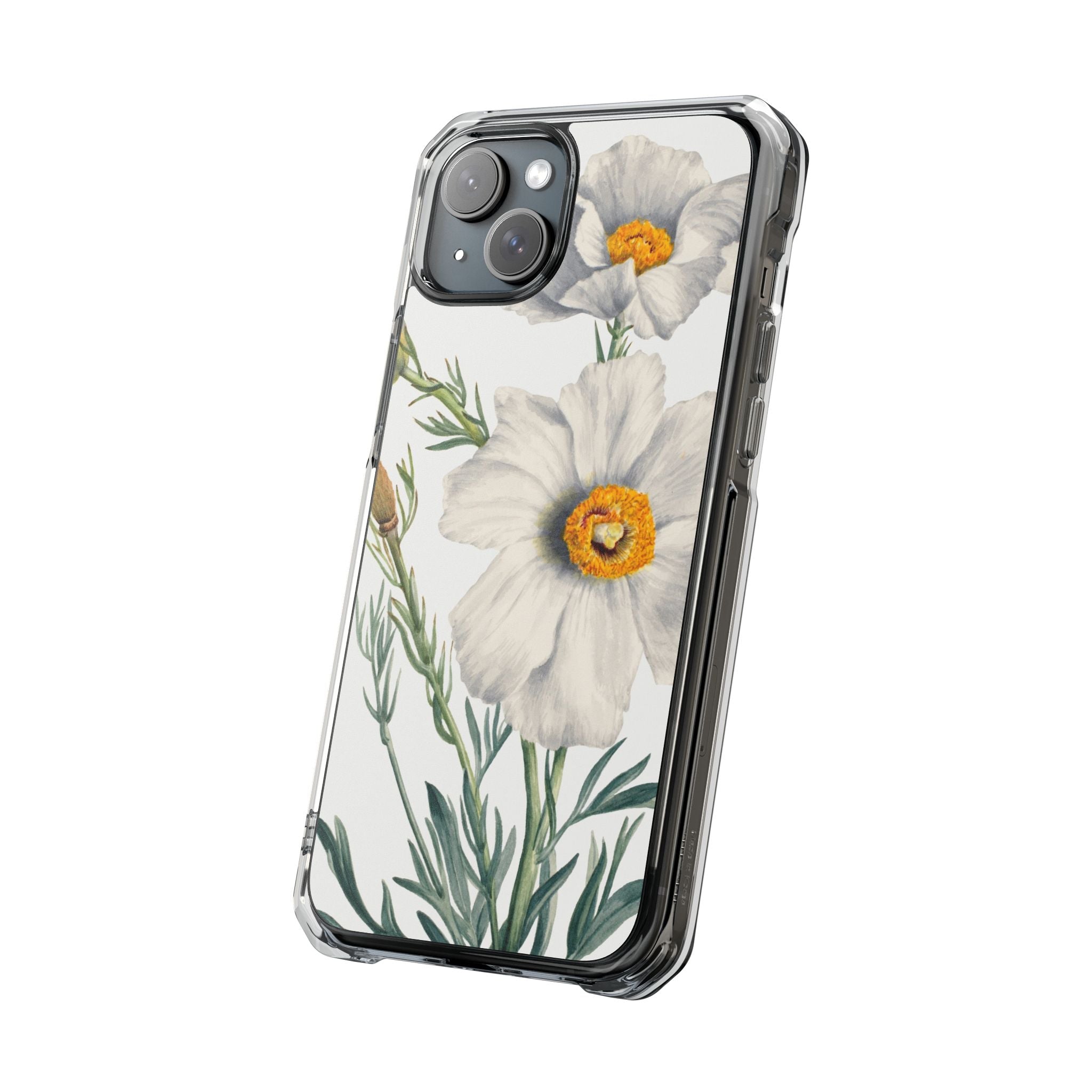 Matilija Poppy by Mary Vaux Walcott - Magnetic Clear Impact Case