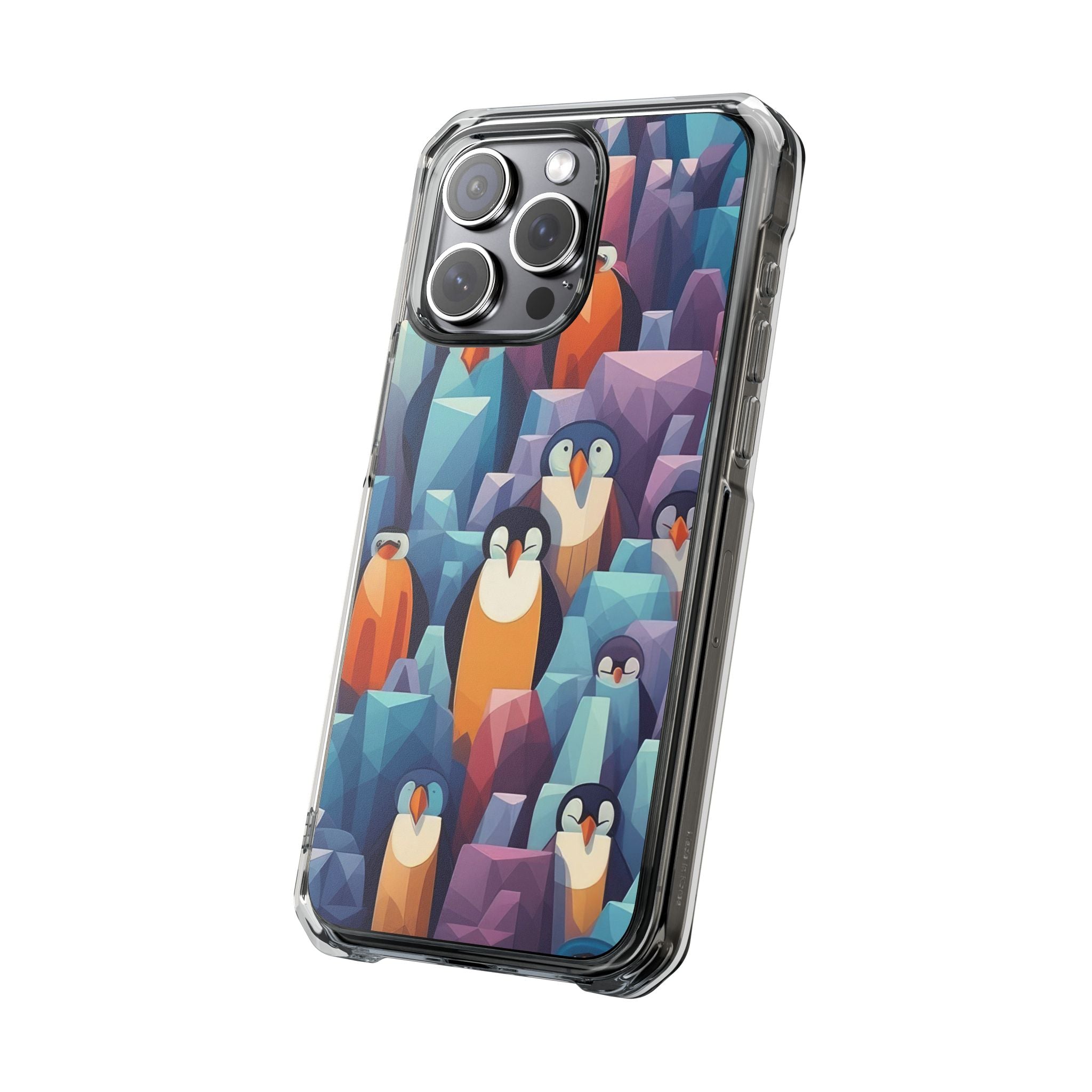 Penguin Family - Magnetic Clear Impact Case