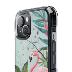 Image of Flamingo - Magnetic Clear Impact Case