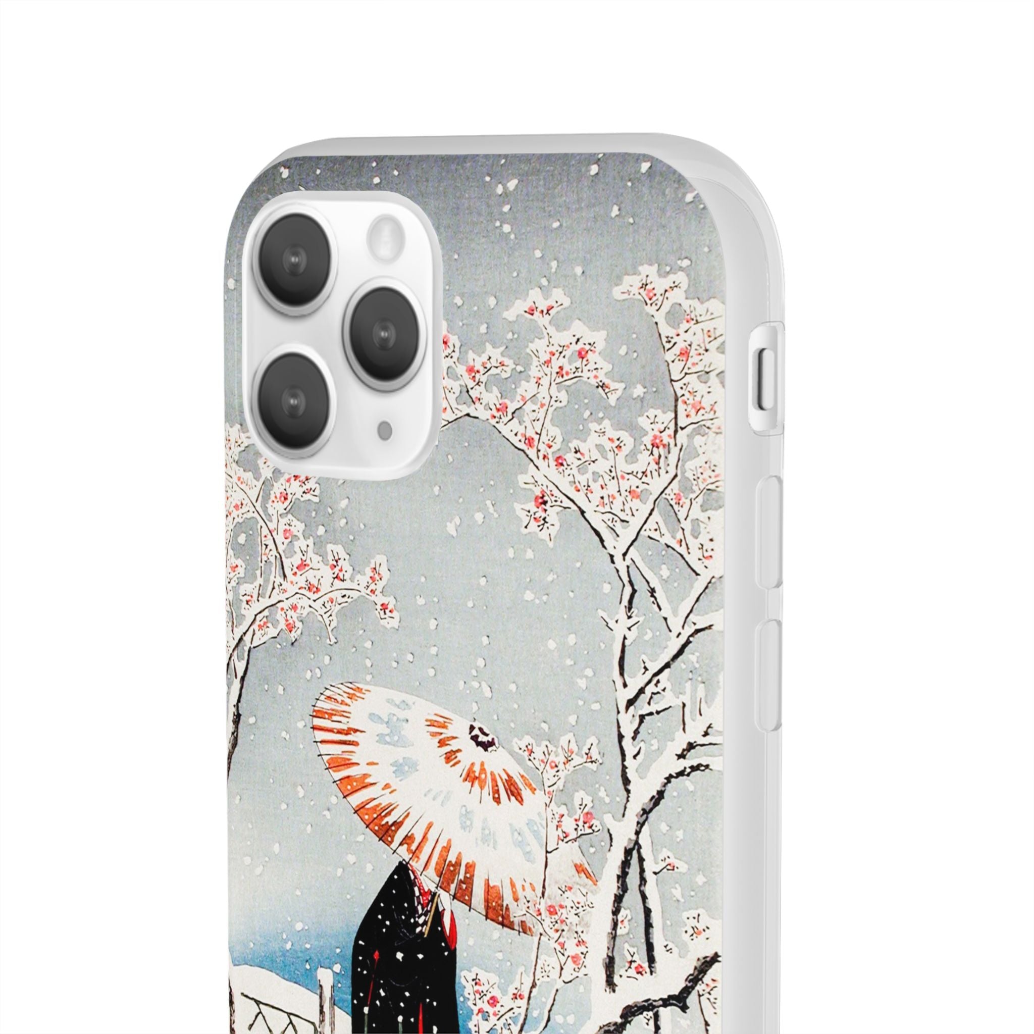 Plum Tree in Snow by Hiroaki Takahashi - Flexi Case