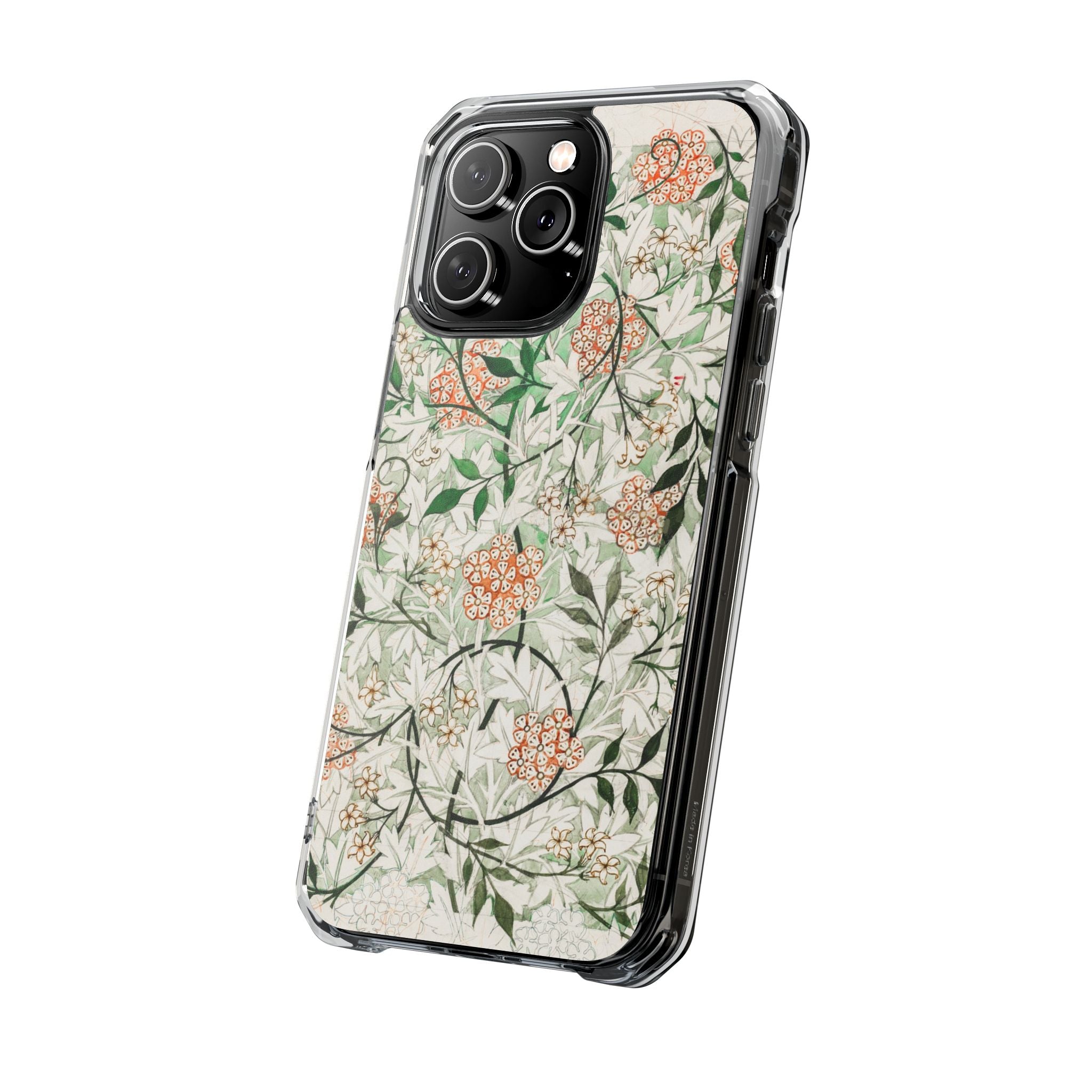 William Morris's (1834-1896) famous Jasmine pattern artwork - Magnetic Clear Impact Case