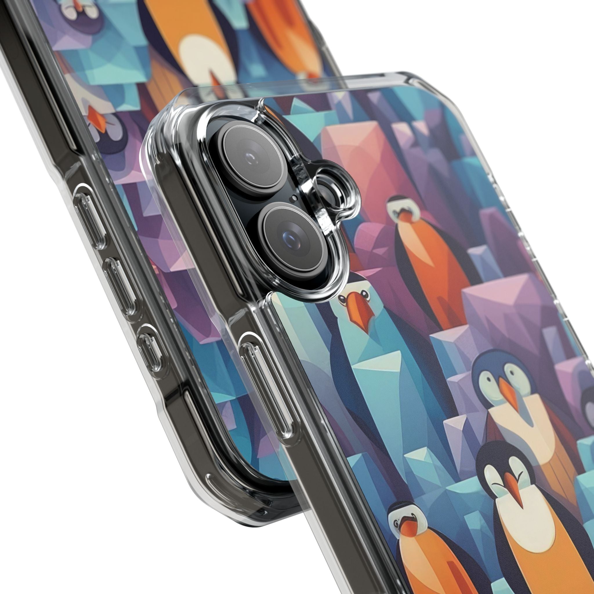 Penguin Family - Magnetic Clear Impact Case