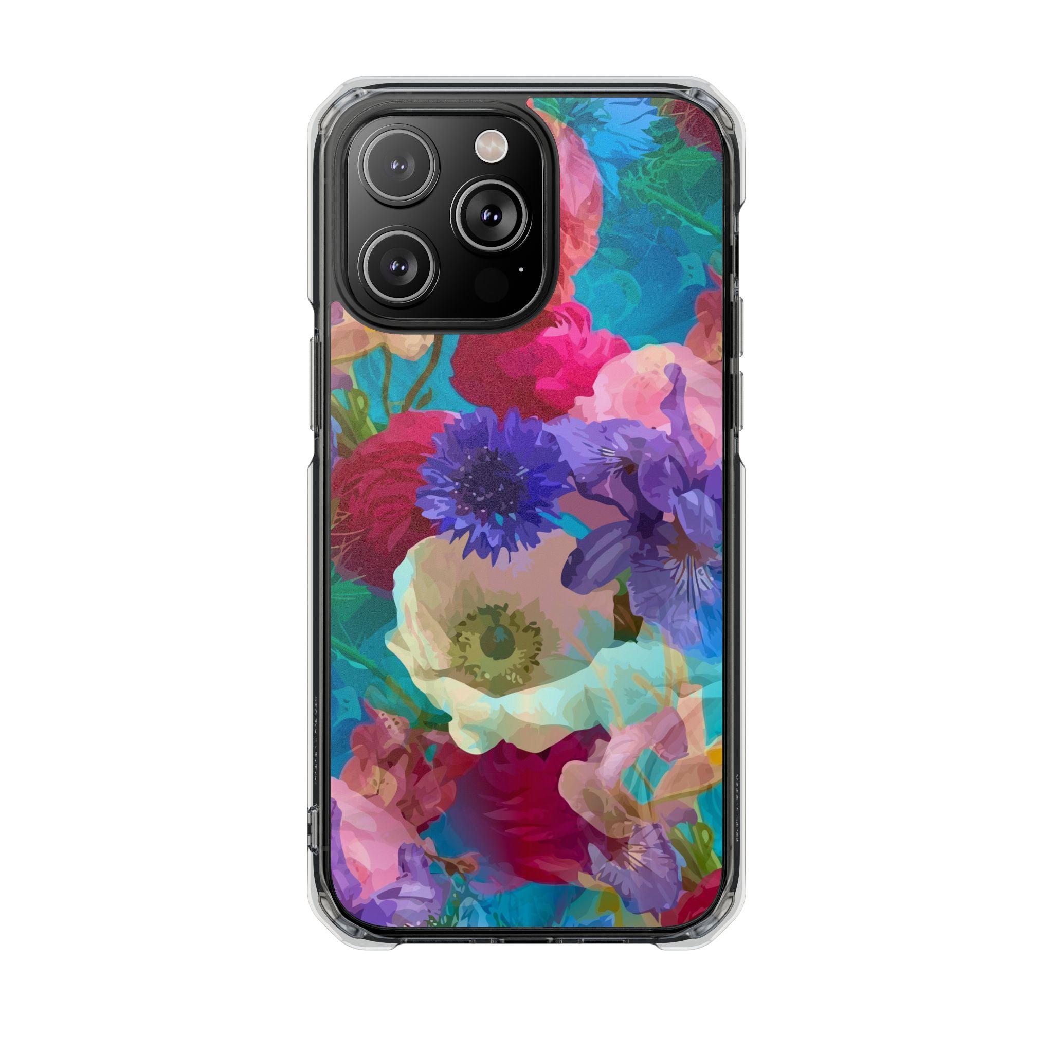 Poppy Rose - Magnetic Clear Impact Case