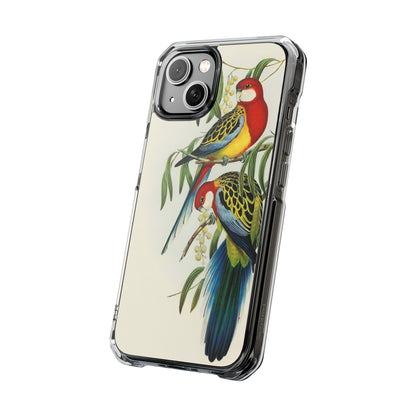 Rosehill Parakeet by Elizabeth Gould - Magnetic Clear Impact Case