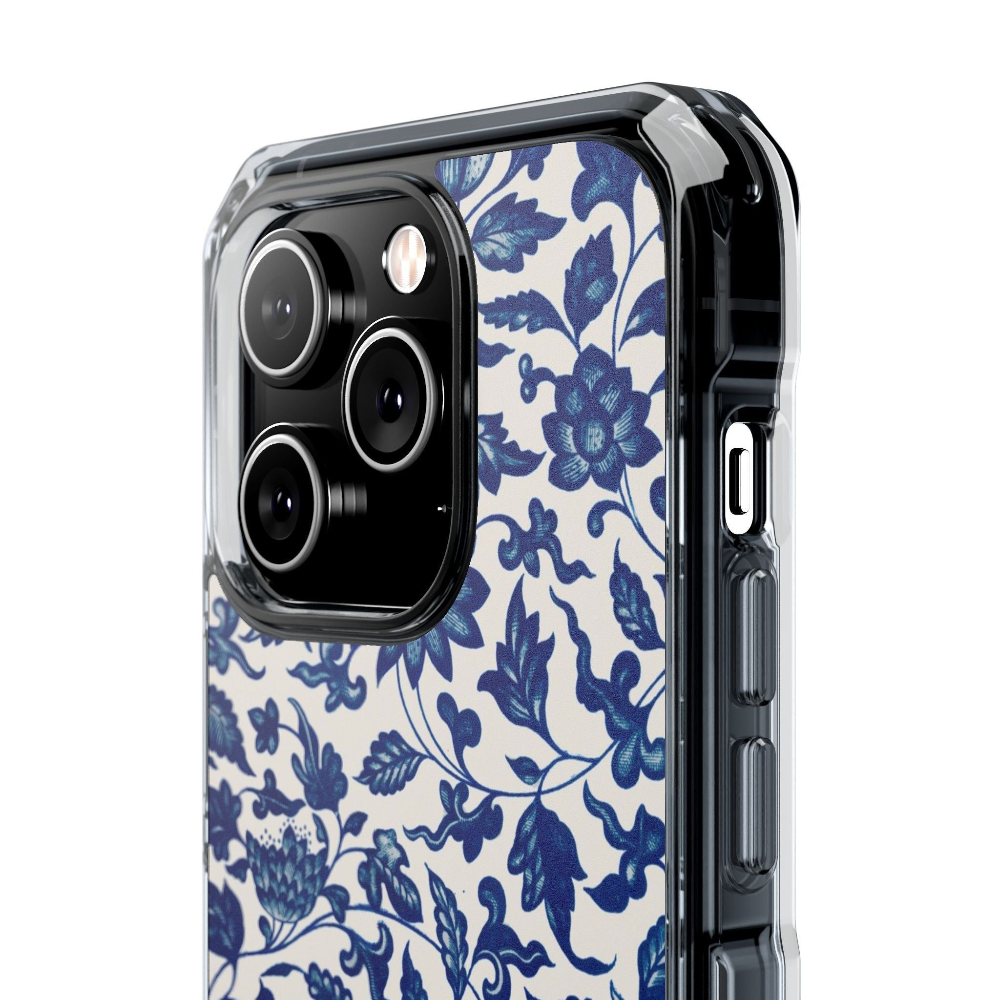 Blue Flower - Magnetic Clear Impact Case