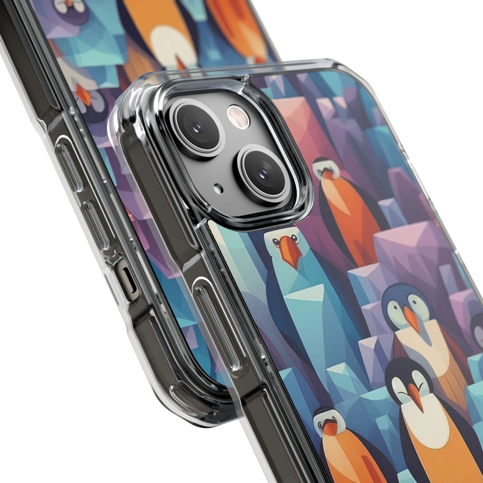 Penguin Family - Magnetic Clear Impact Case