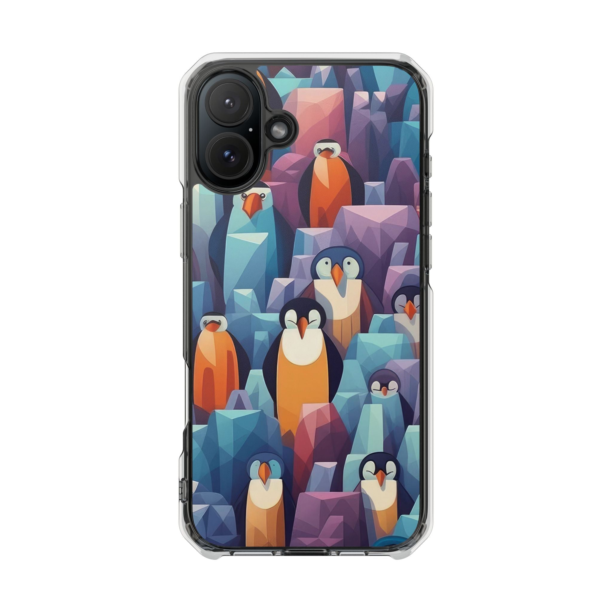 Penguin Family - Magnetic Clear Impact Case