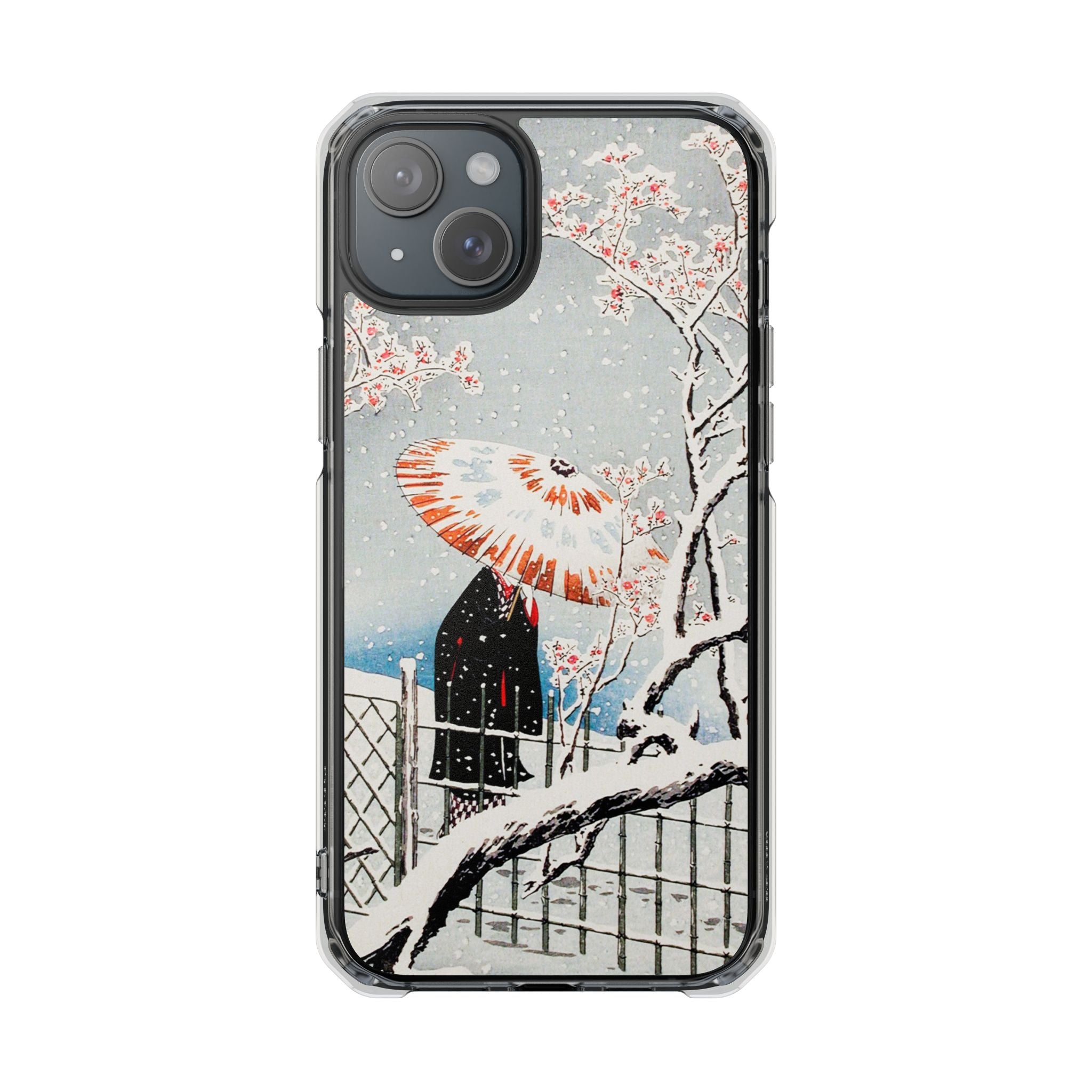 Plum Tree in Snow by Hiroaki Takahashi - Magnetic Clear Impact Case